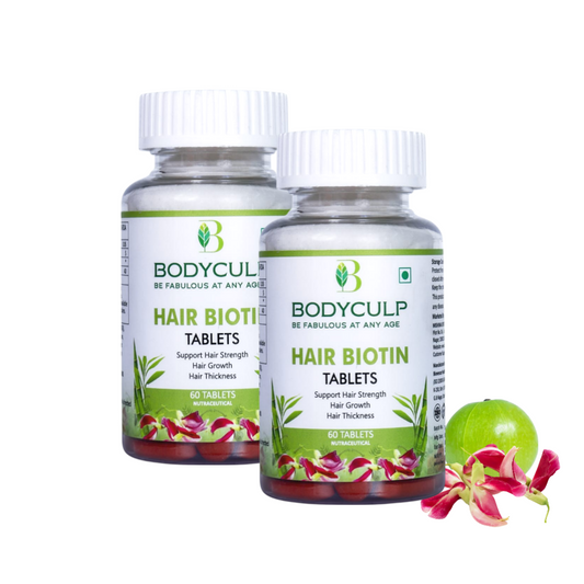 Bodyculp Hair Biotin ,120 Tablets (Pack of 2)